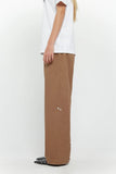 SSSTUFFF Button Twill Trousers- Beige