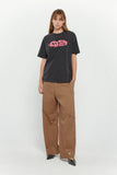 SSSTUFFF Button Twill Trousers- Beige