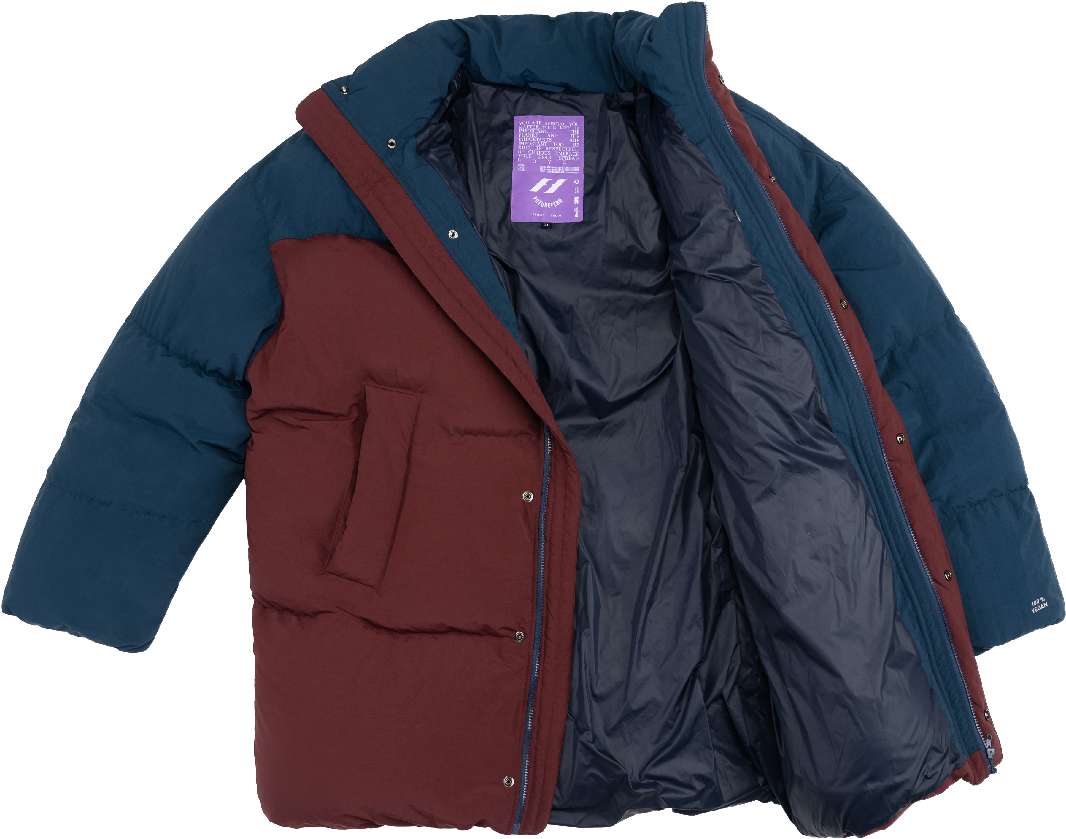 FutureFear FuturePuffer Maxi - Navy Burgundy