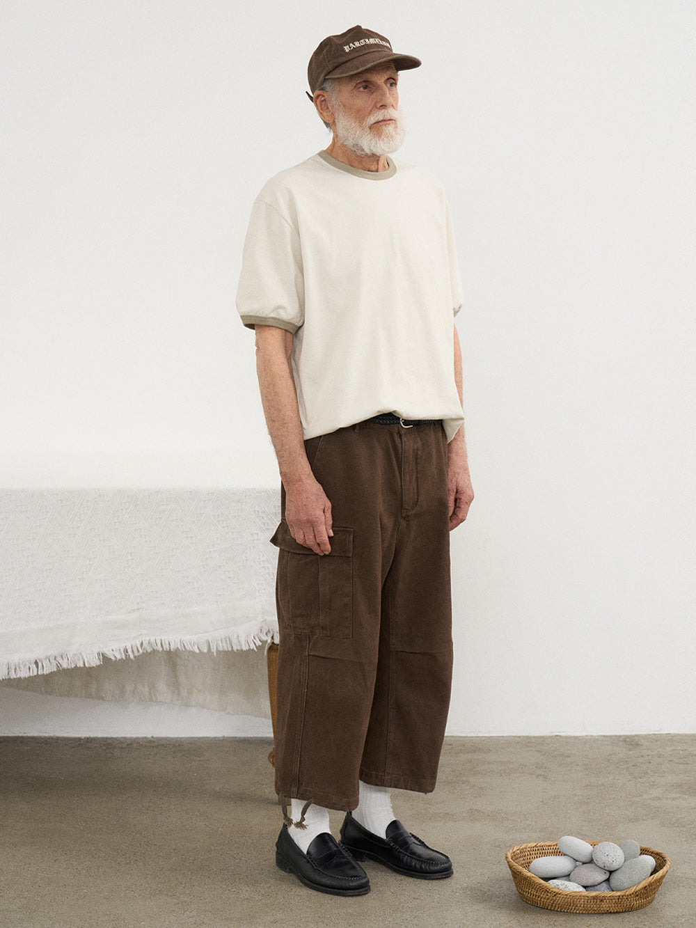 Partimento - VTG Washed Cargo Gaucho Pants Brown