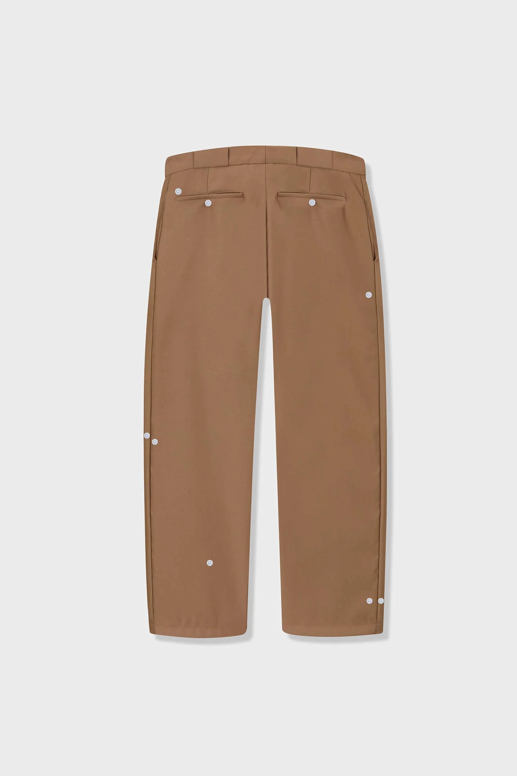 SSSTUFFF Button Twill Trousers- Beige