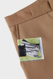 SSSTUFFF Button Twill Trousers- Beige
