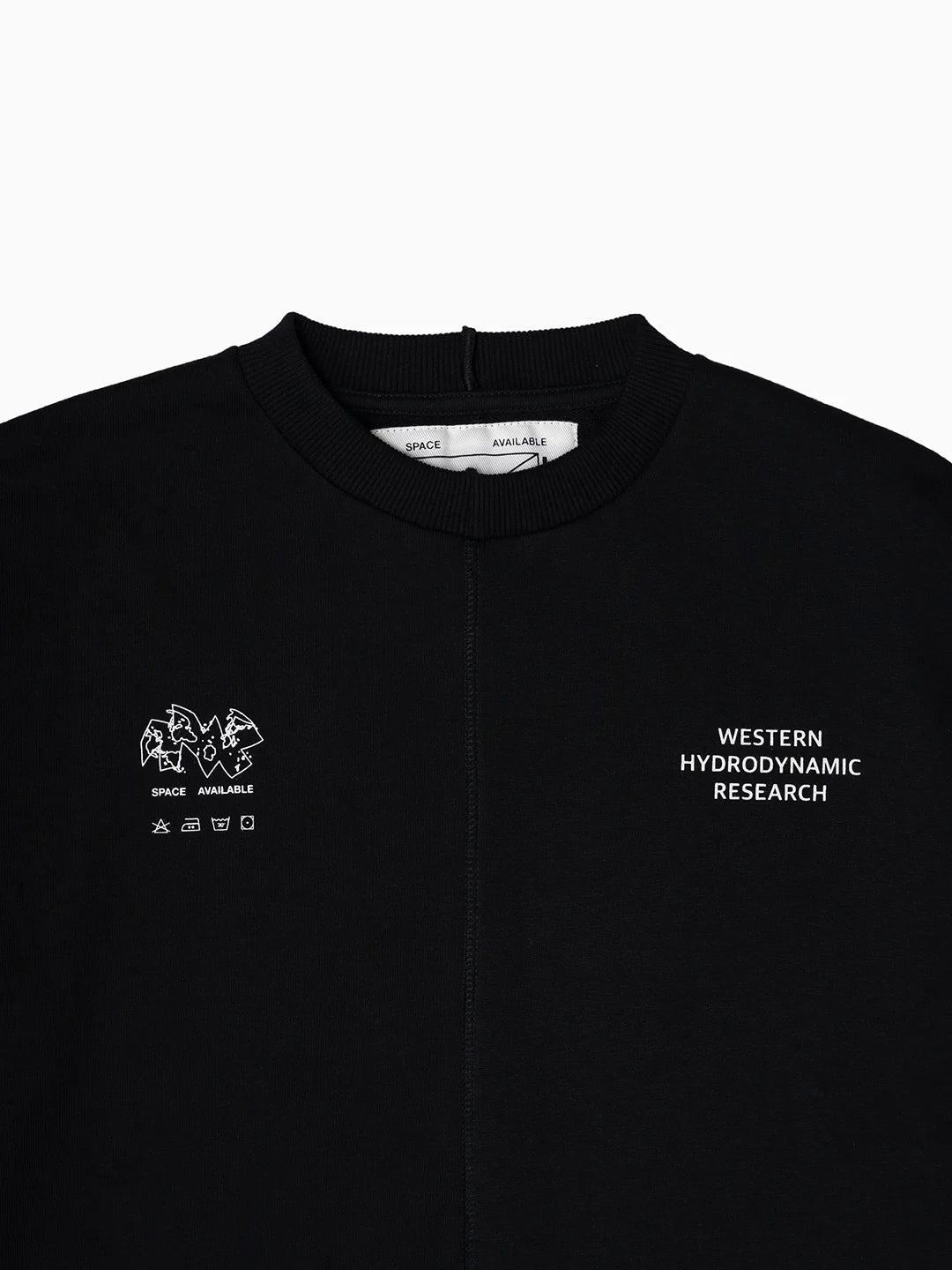 Space Available X Western Hydrodynamics Research Upcycled Logo Sweatshirt - Black