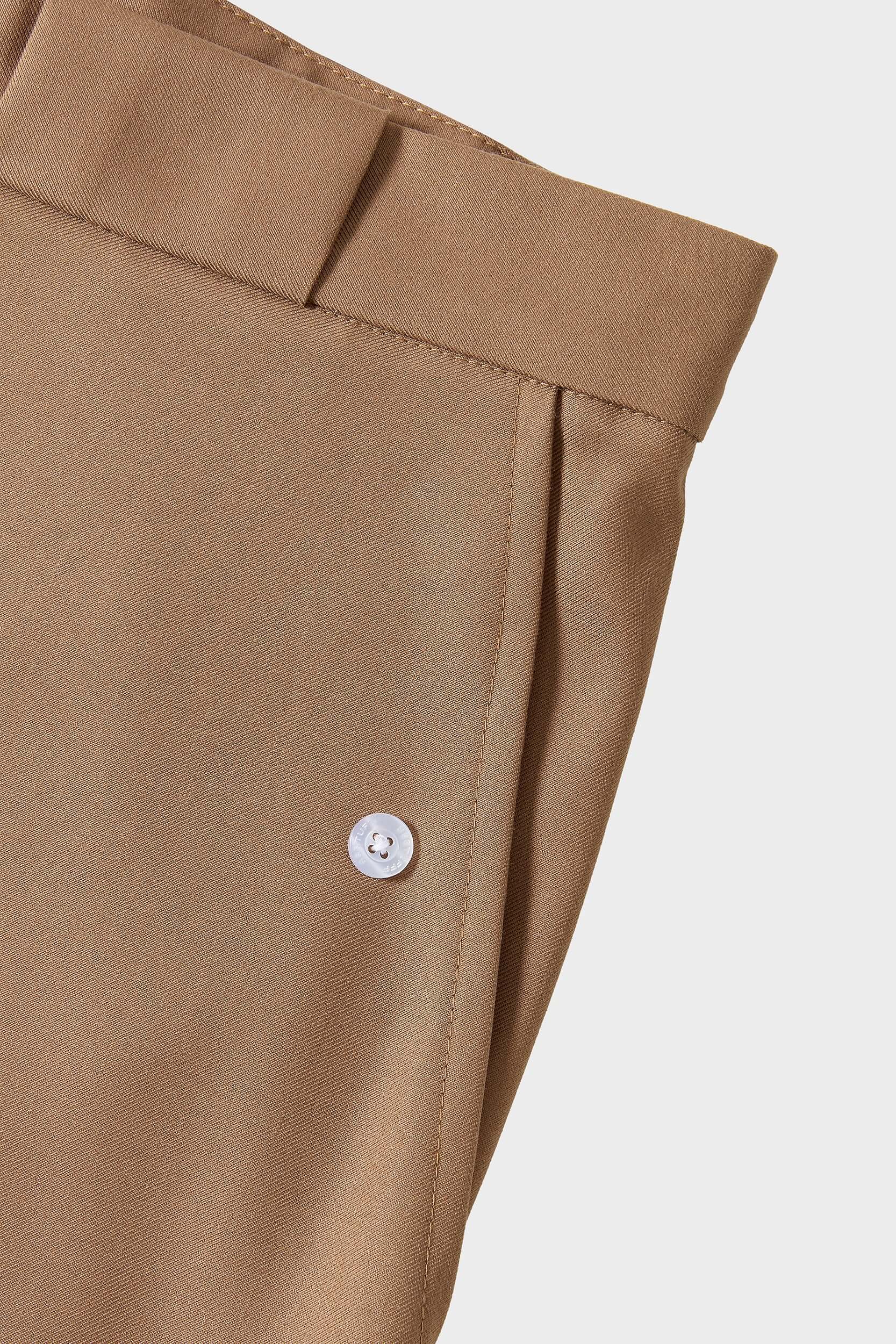 SSSTUFFF Button Twill Trousers- Beige