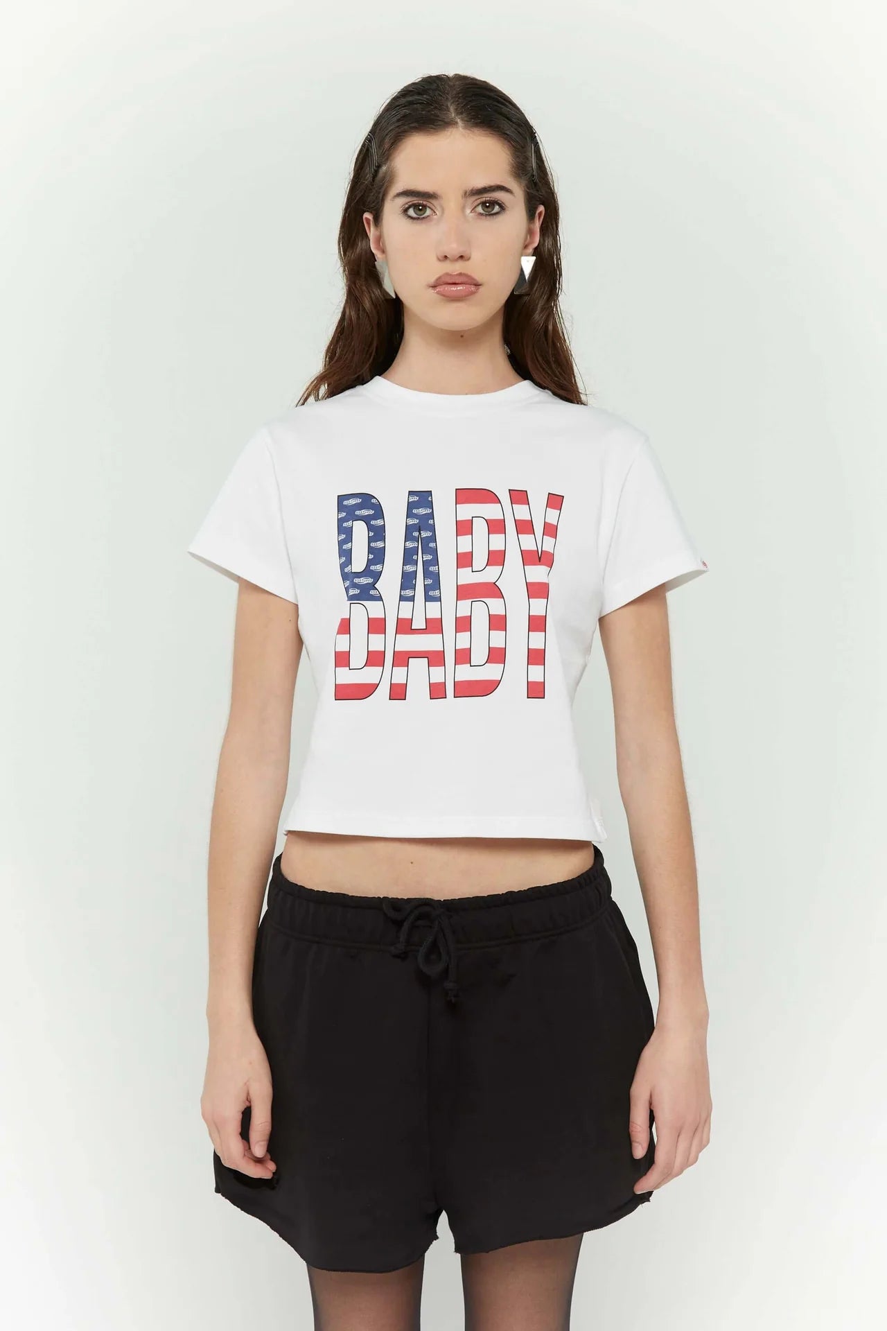 SSSTUFFF Baby USA T-shirt - White