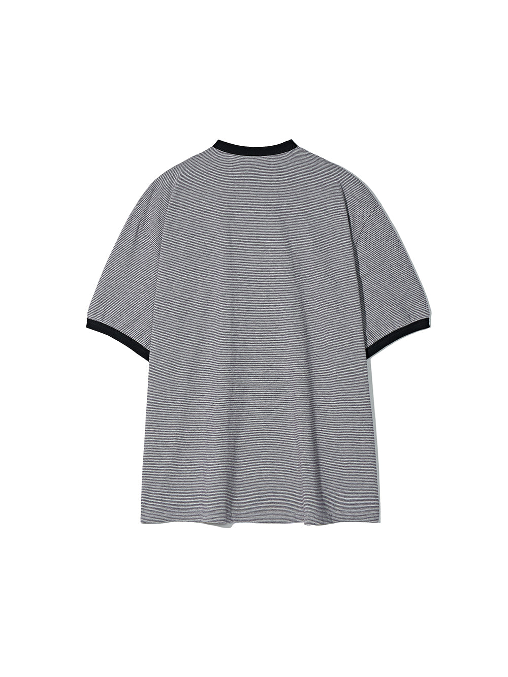 Partimento Candy Stripe Ringer Tee - Gray