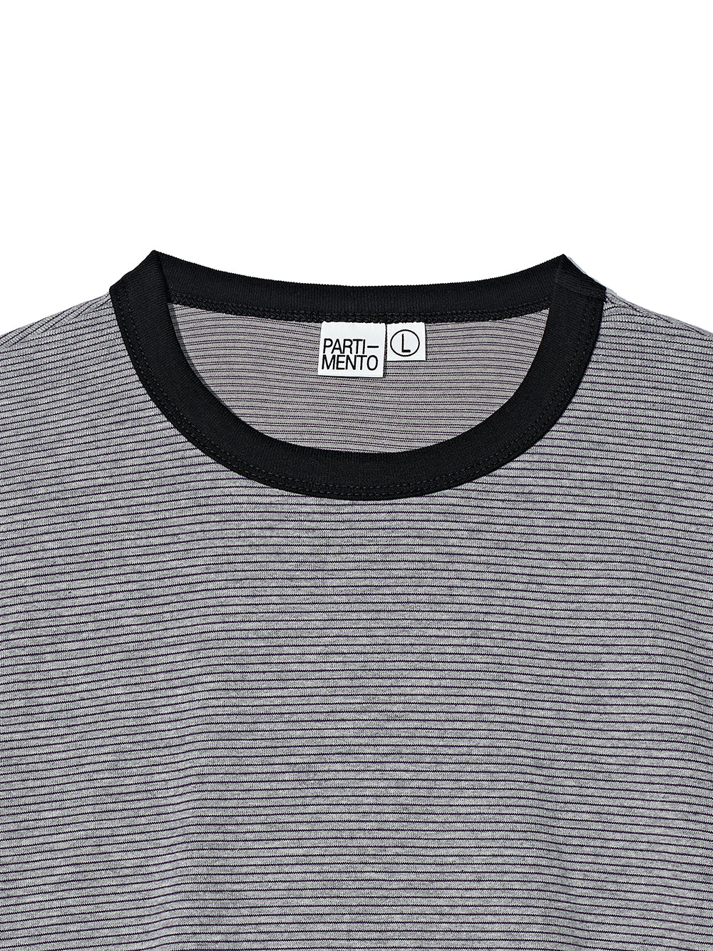 Partimento Candy Stripe Ringer Tee - Gray