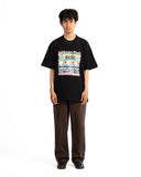 POSHBRAIN TEXTING TEE - BLACK