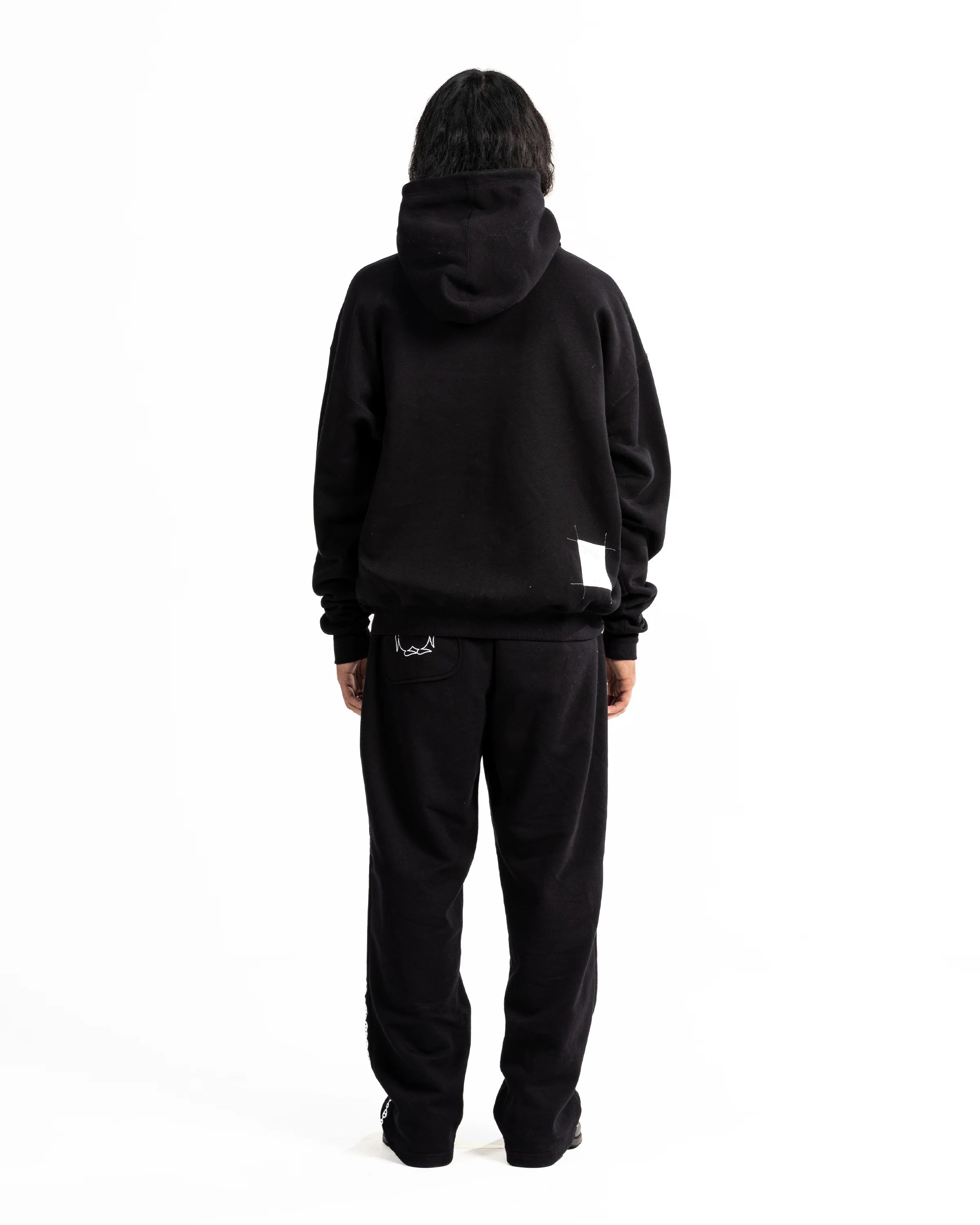 POSHBRAIN HOLZER HOODIE - BLACK