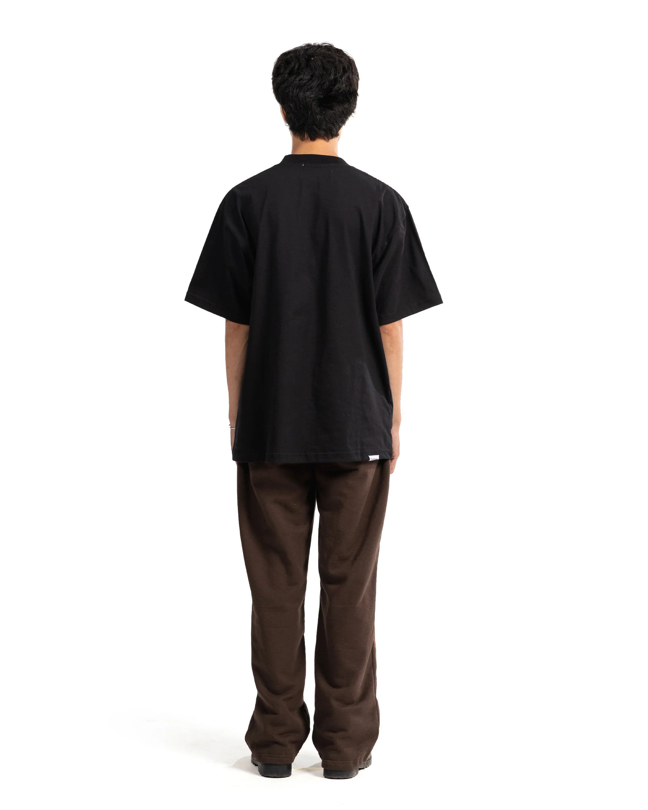 POSHBRAIN TEXTING TEE - BLACK