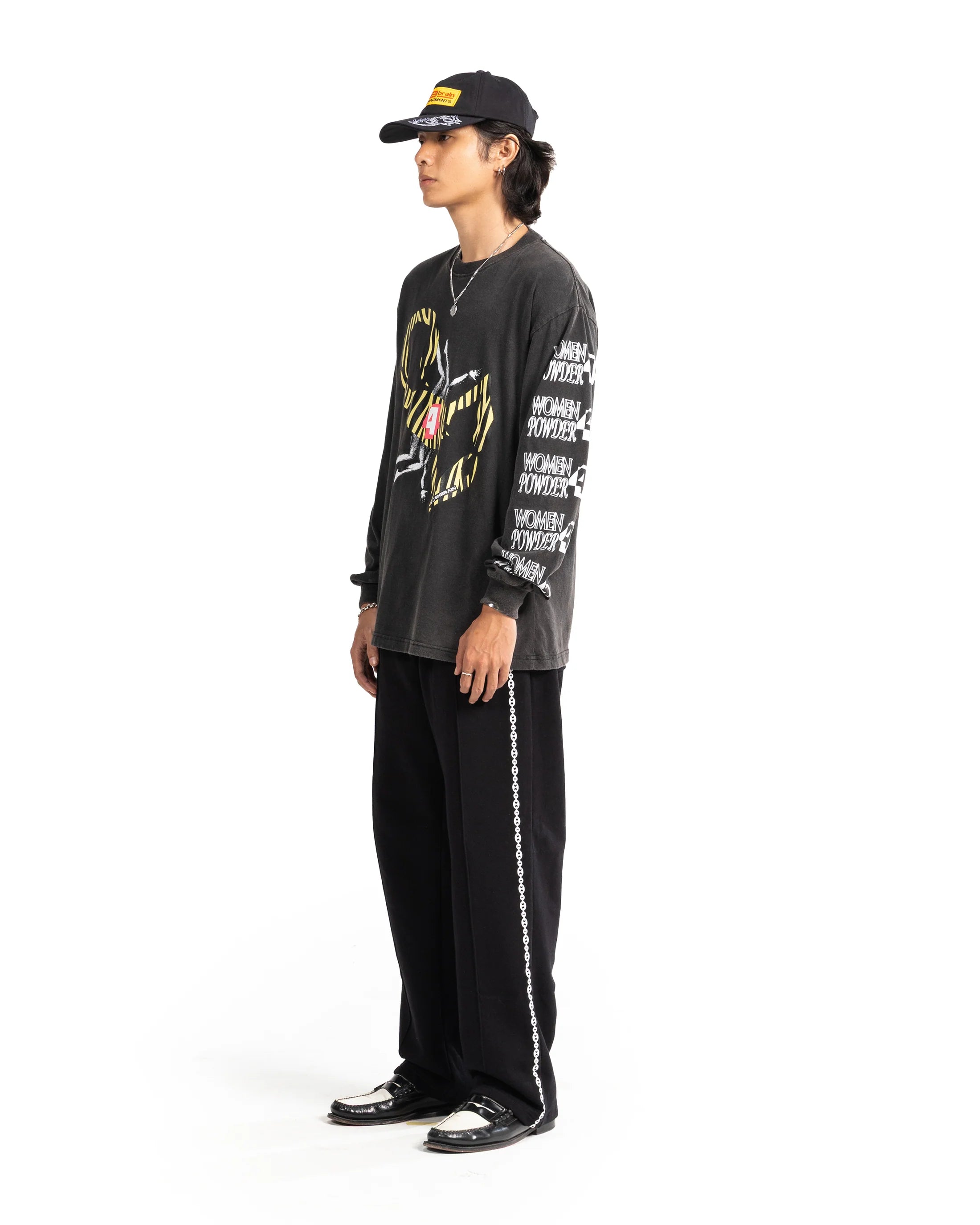 POSHBRAIN SCORS WASHED TEE - GRAY WASHED