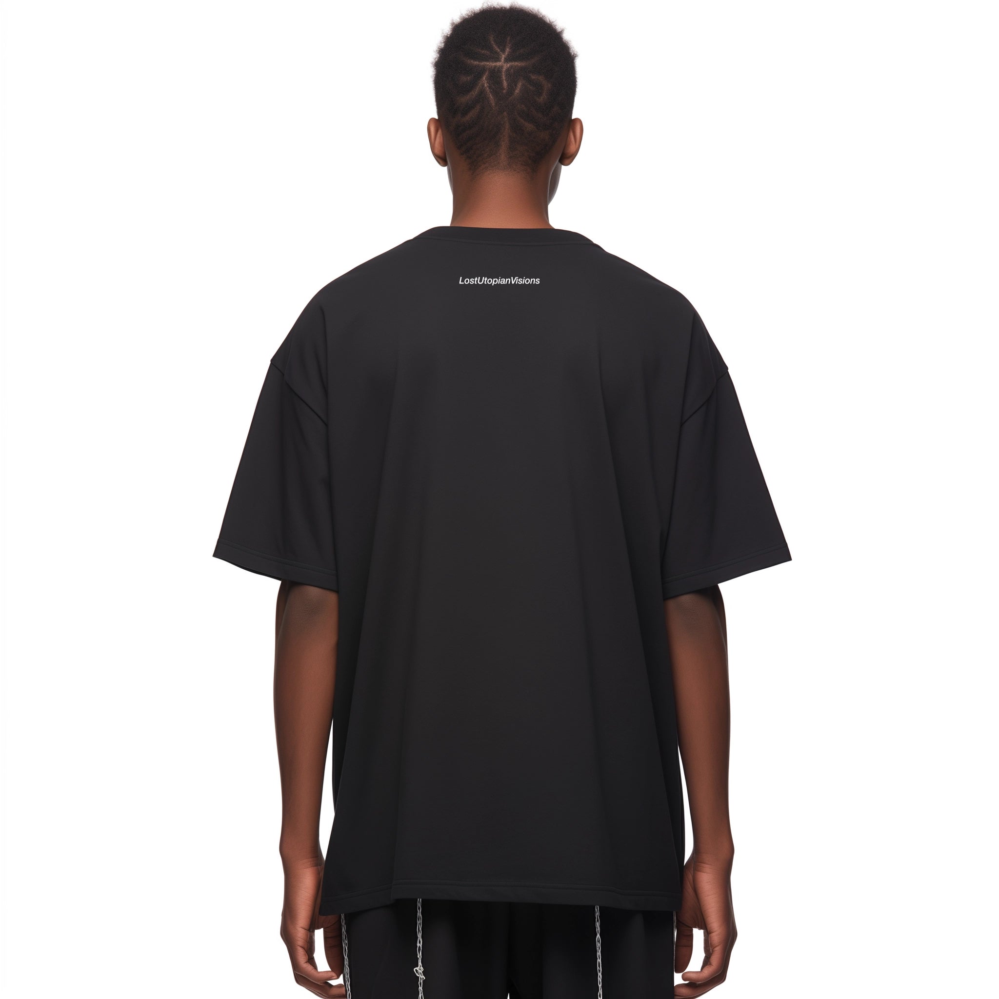 Lost Utopian Visions LUV Line T-Shirt - Black