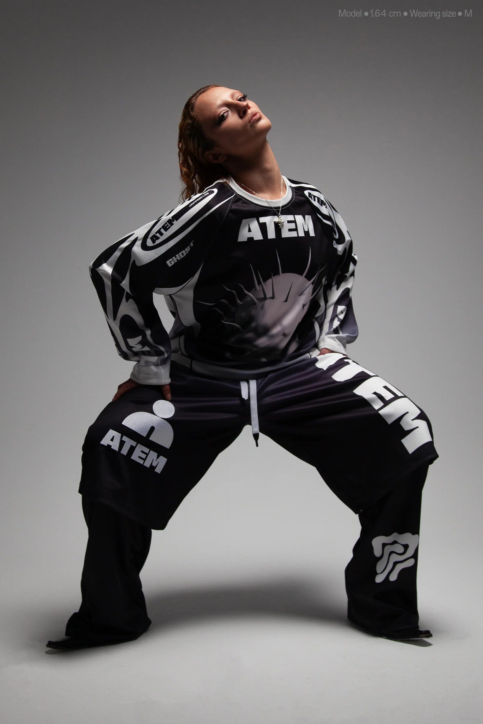Atem Racing Pants - Black / Unisex - Oversize Fit