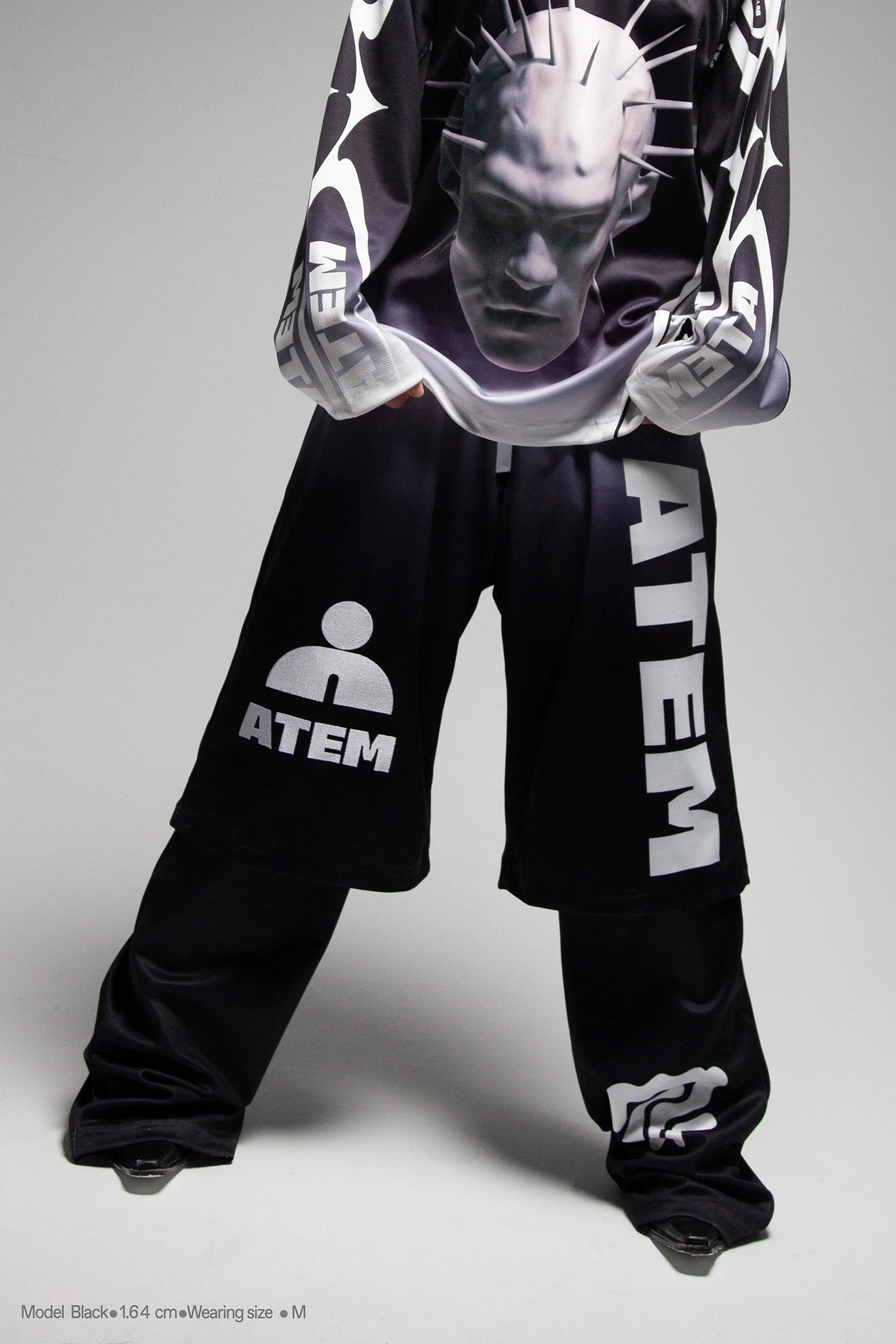 Atem Racing Pants - Black / Unisex - Oversize Fit