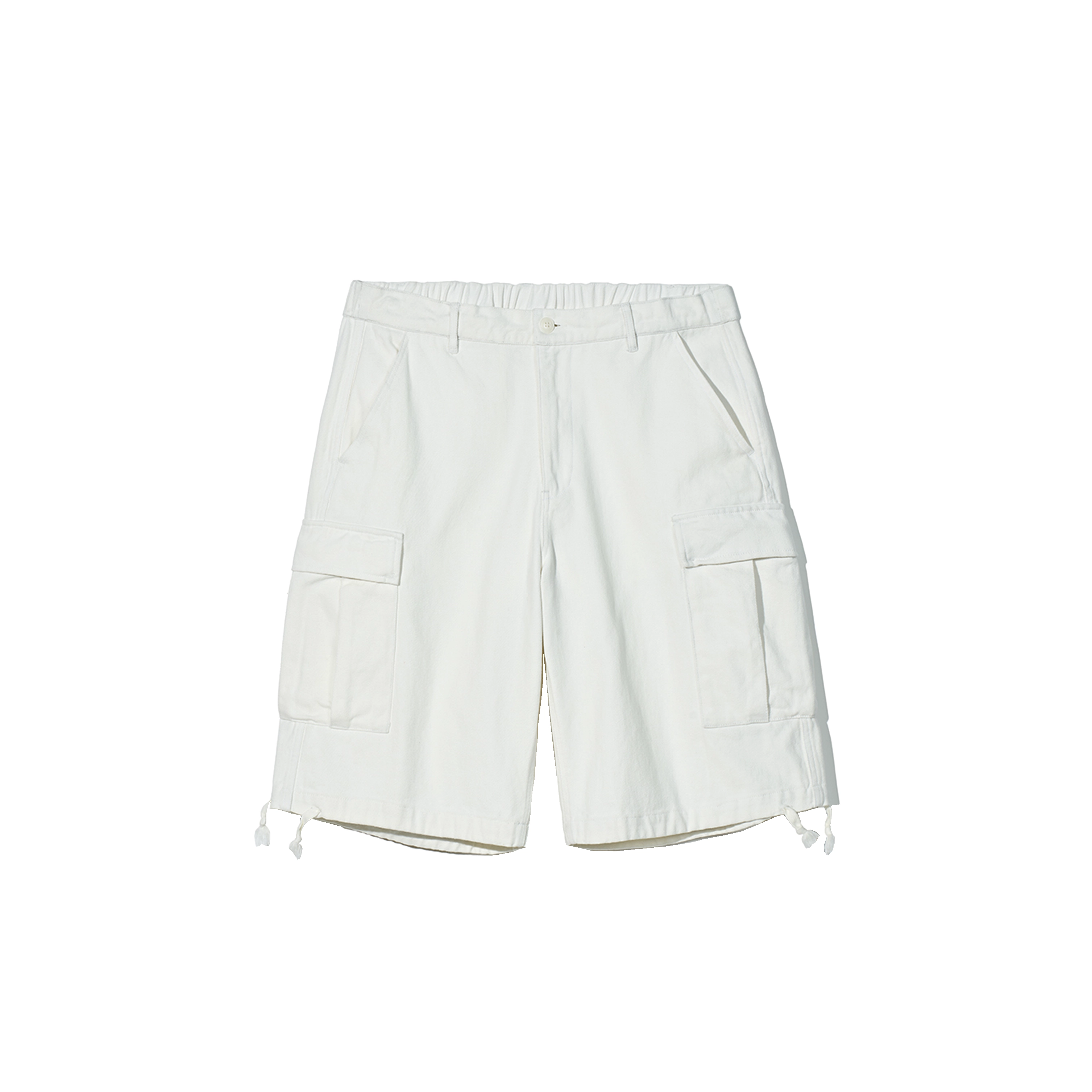 Partimento Bermuda Cargo Pants - Off White
