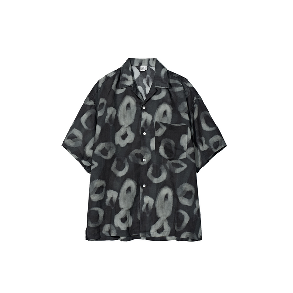 PARTIMENTOのLeopard Graffiti Open Collar Shirt Partimento-