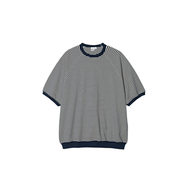 PARTIMENTOのStriped pullover half tee PartimentoStripePulloverHalfTe