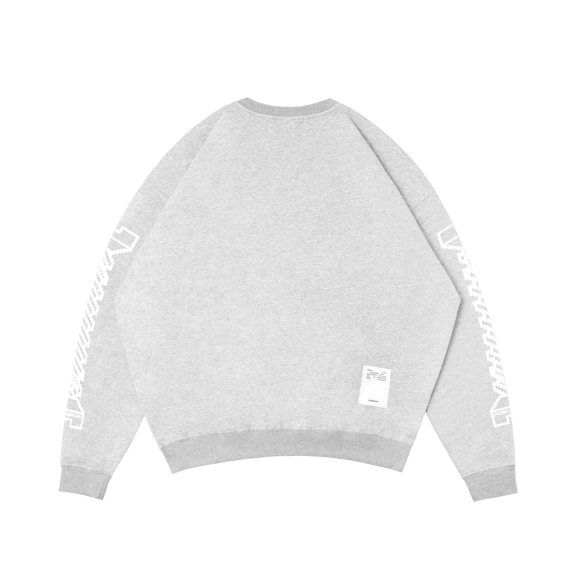 POSHBRAIN SCREWN CREWNECK - MISTY GRAY