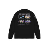 Space Available Blue Carbon Mapping Long Sleeve T-Shirt - Black