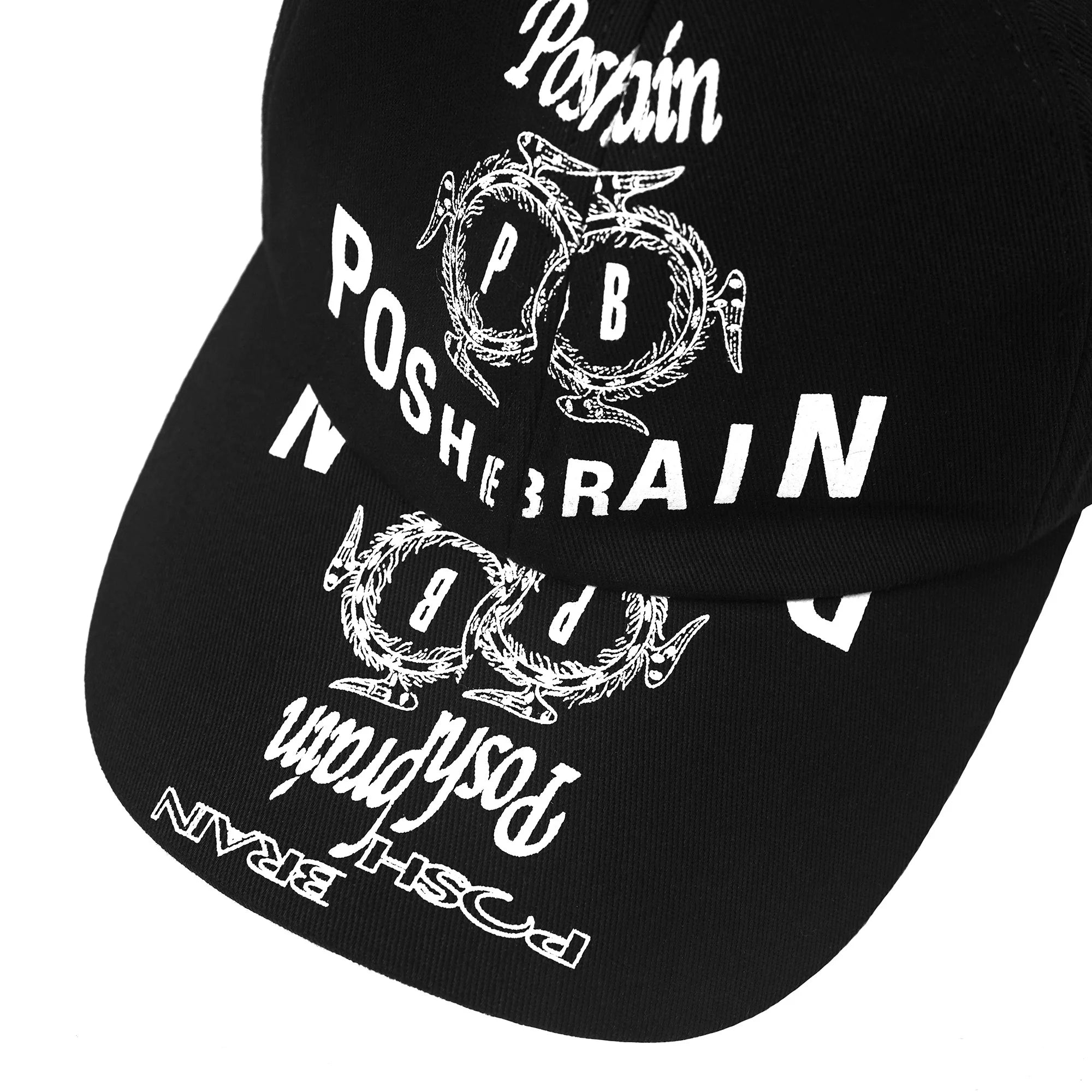 POSHBRAIN WORKS HAT - BLACK
