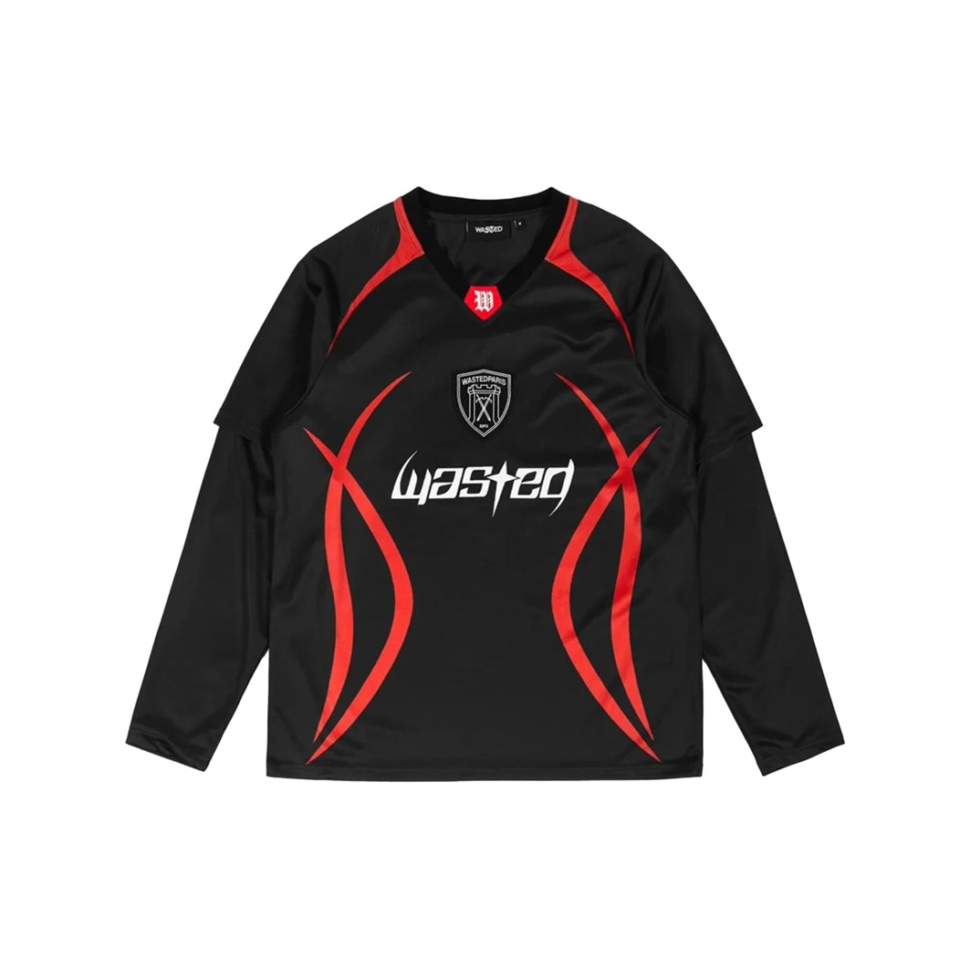 Wasted Paris Blade Football Jersey - Black / Red