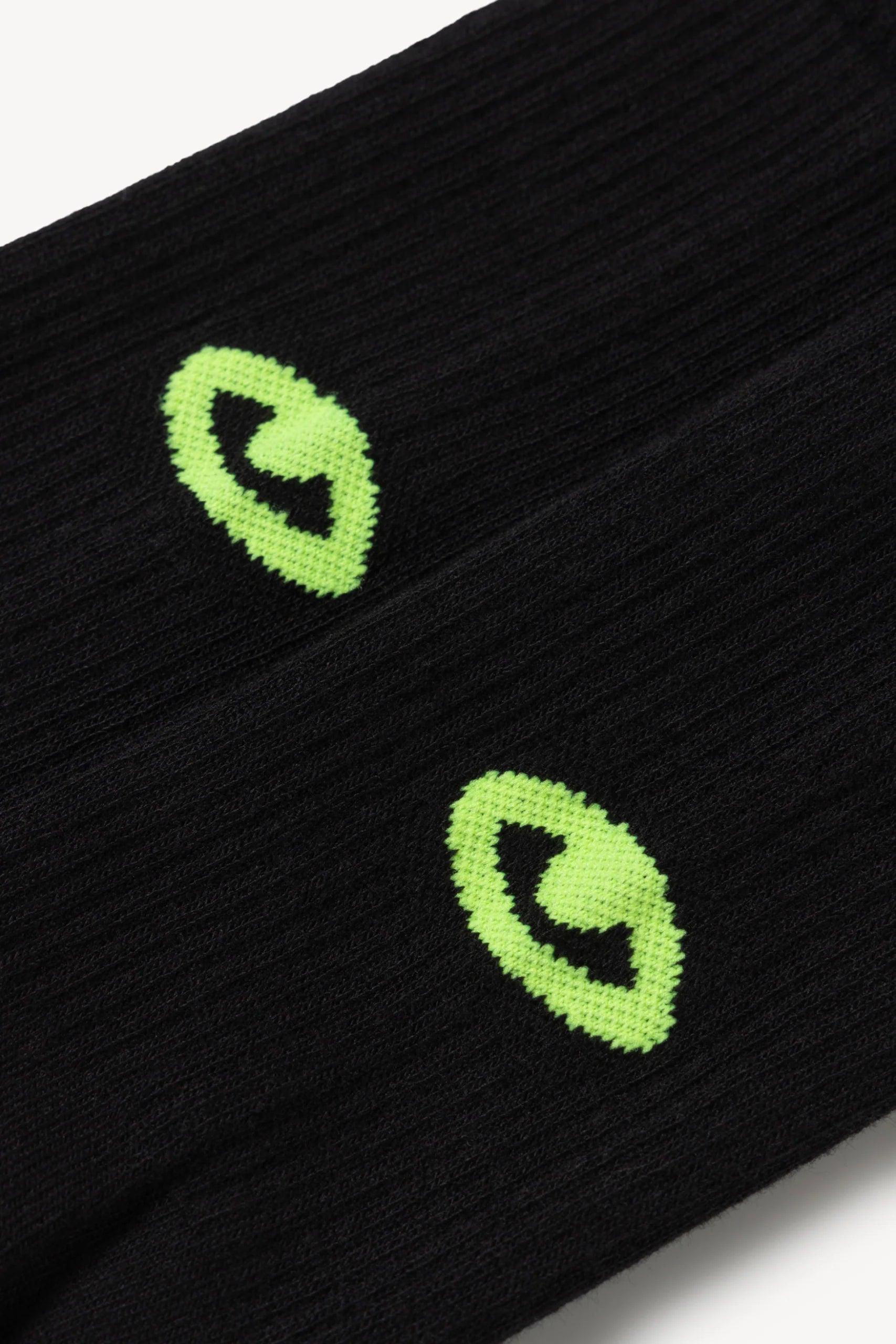 Aries Arise Eye Sock - Black - Socks