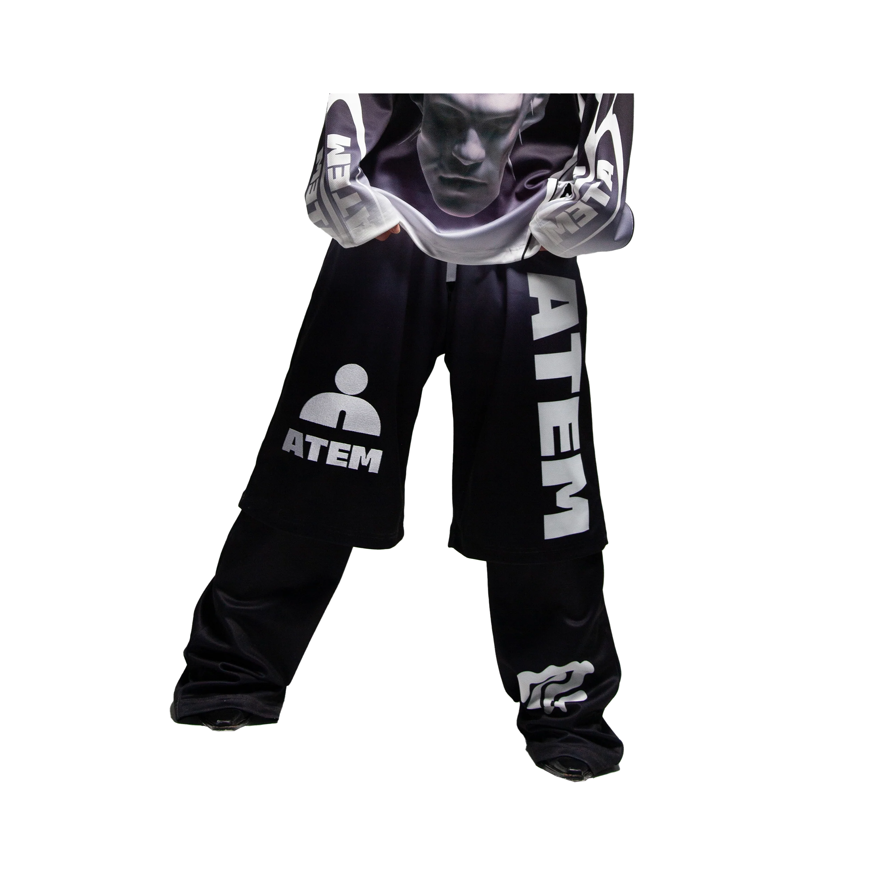 Atem Racing Pants - Black / Unisex - Oversize Fit