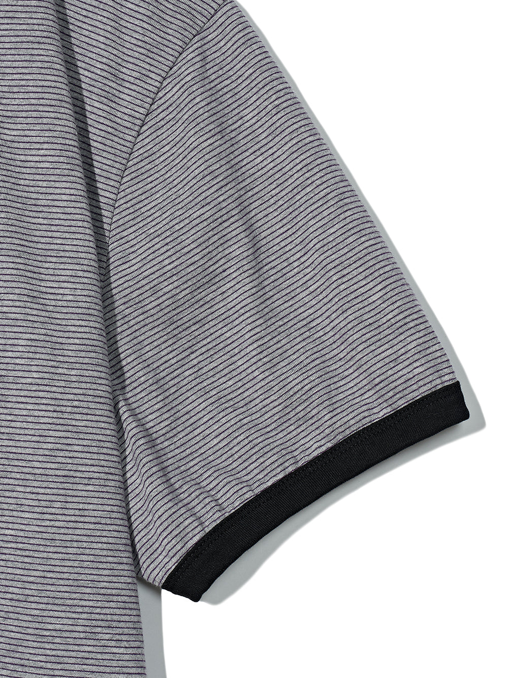 Partimento Candy Stripe Ringer Tee - Gray
