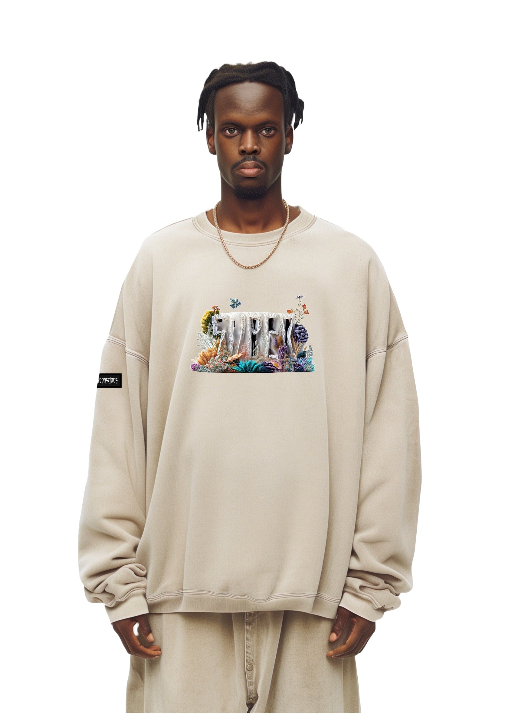 Condom Sweatshirt Washed Beige