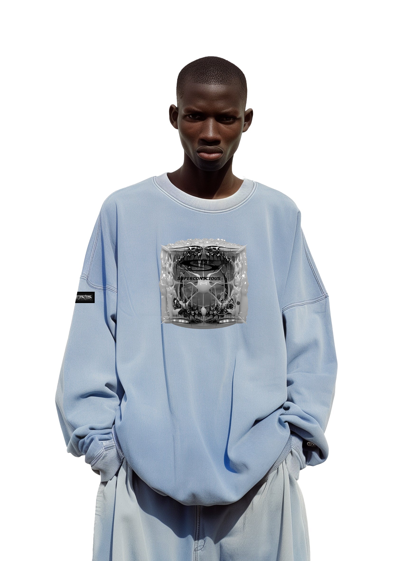 Entity Sweatshirt Washed Blue