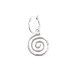 PAM / Perks and Mini Floating Spiral Earring - Silver