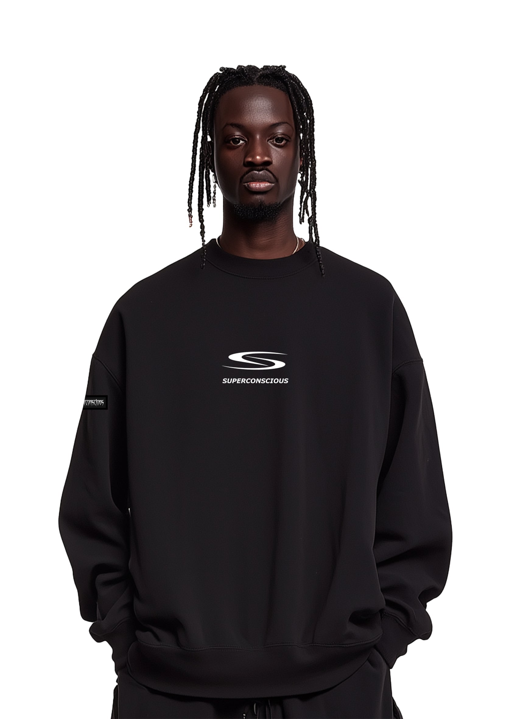 S Logo Sweatshirt Washed Black