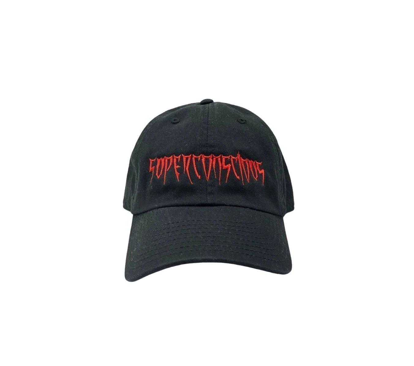 Superconscious Logo Cap - Black/Red - SUPERCONSCIOUS BERLIN