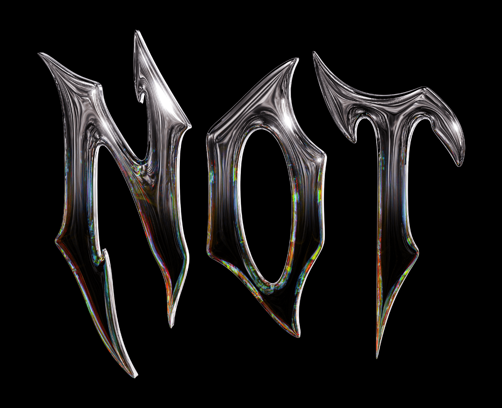 Superconscious NOT T-Shirt - Black / Metal - T-Shirts