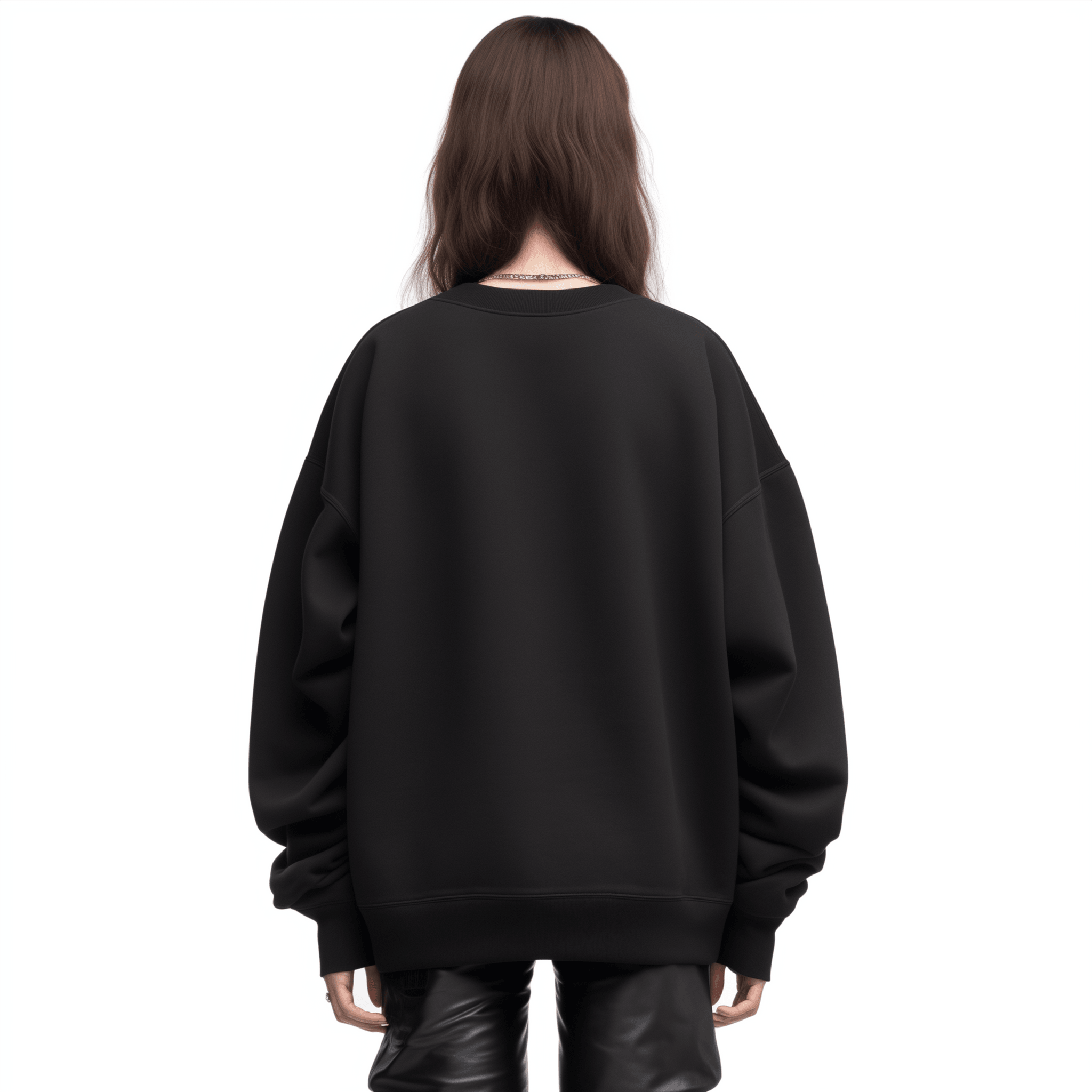 Superconscious Oversized Organic Crewneck - Black - SUPERCONSCIOUS BERLIN