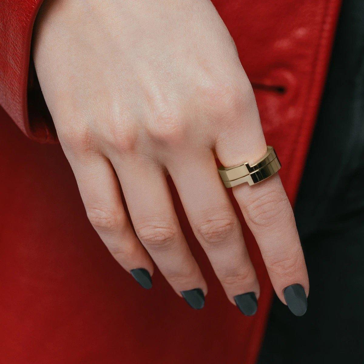 VITALY Gridlok Gold Ring - SUPERCONSCIOUS BERLIN