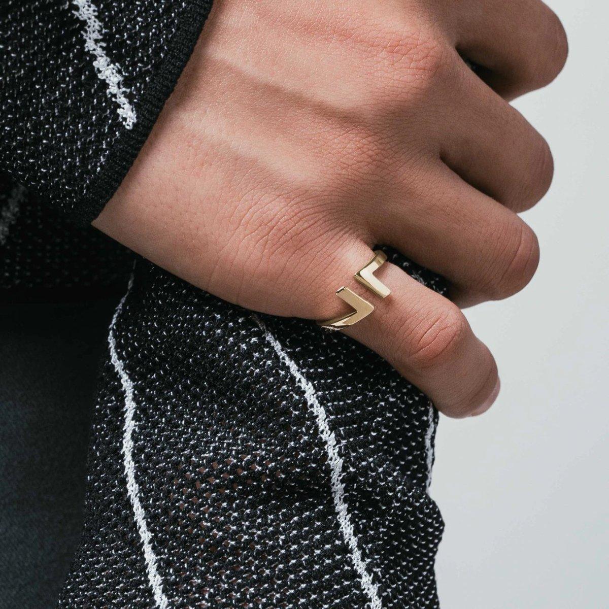 VITALY Inverse Gold Ring - SUPERCONSCIOUS BERLIN