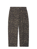 Partimento Leopard Relaxed Pants Brown