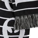 No Problemo Stripe Logo Scarf - Black