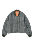 Partimento Detachable Layered Ma-1 Bomber Jacket Khaki Green