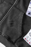 SSSTUFFF Complex Ads Zip Up Hoodie - Vintage Black