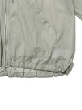 Partimento - Puckering Sheer Hood Zip-up Gray