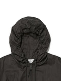 Partimento Puckering Sheer Hood Zip-up Charcoal