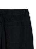 Partimento Denim Relaxed Pants Black