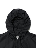 Partimento - Puckering Sheer Hood Zip-up Black