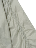 Partimento - Puckering Sheer Hood Zip-up Gray
