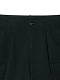 Partimento Cut-Off Cargo Half Pants - Black