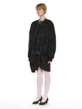 Partimento Detachable Layered Ma-1 Bomber Jacket Black