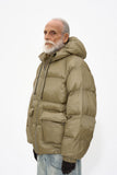 Partimento Ripstop Hooded Puffer Padding Beige