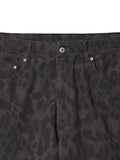 Partimento Leopard Relaxed Pants Charcoal